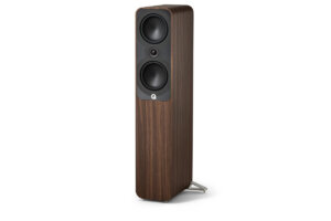 Q Acoustics 5050 Standlautsprecher in Rosewood, Winkelansicht ohne Bespannung