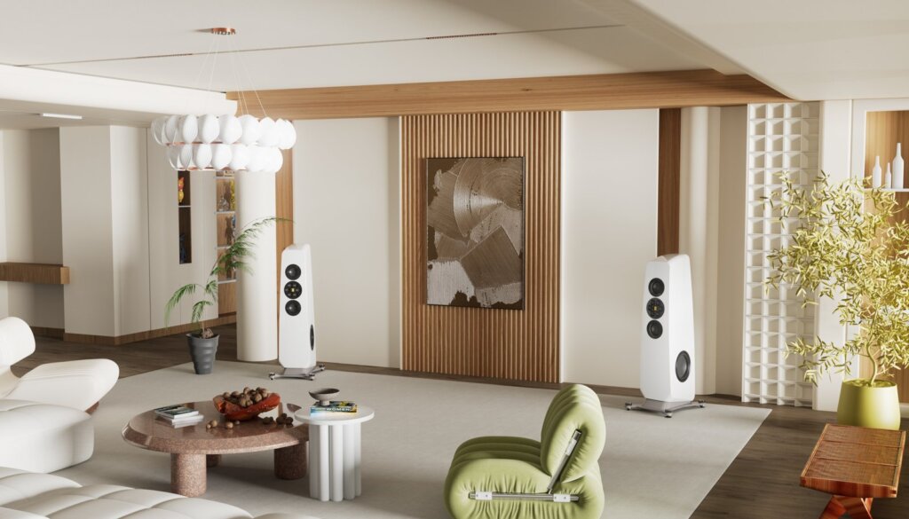 ELAC Concentro M 807 Lautsprecher im Wohnraum
